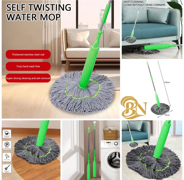 Self-twisting Water Rotating Mop