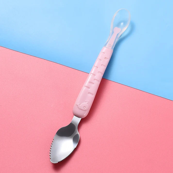BabyBlush™ Double-Headed Fruit Scraping Spoon