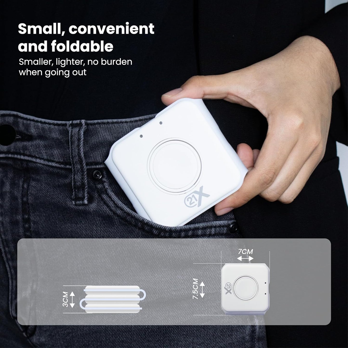 3-In-1 Foldable Magnetic Wireless Fast Charger – Travel Charging Pad Compatible with Iphone 12–16 Series, Samsung Galaxy Series, Huawei, Apple Watch, Airpods & Other Qi-Enabled Devices
