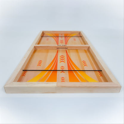 American Pine Wood Three in One SLING PUCK game