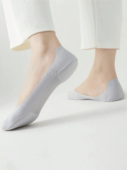 Women'S Boat Socks for Plantar Fasciitis | Shock-Absorbing Insoles, Invisible Non-Slip Foot Pads for Comfortable Support