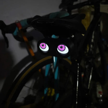 Eyes Rear Bike Lights Smart Bicycle Tail Light Devil'S Eyes Waterproof Bike Lights for Night Riding with Type C Rechargeable