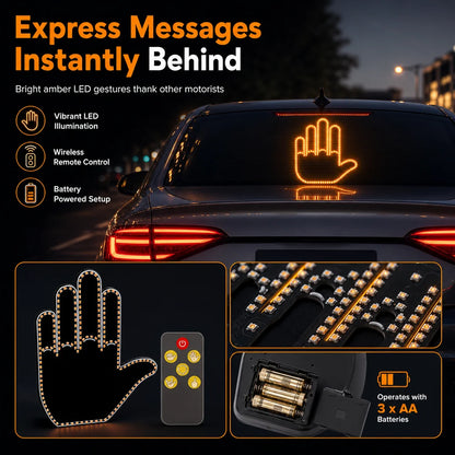 👋🏽Signal Wave™ New Updated 7 Gestures LED Car Light