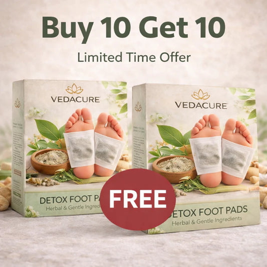 Ayurvedic 100% Herbal & Gentle Ingredient Foot Patches BUY 10 GET 10 FREE (Pack of 20)