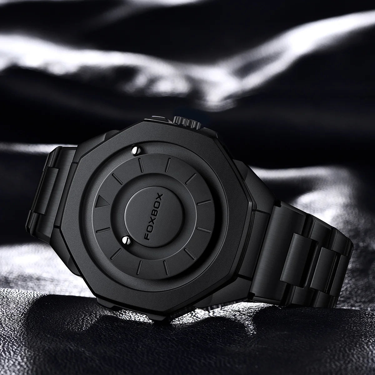 Fashion Men'S Watch Waterproof Sports Military Quartz Wristwatches Luxury Rolling Magnetic Steel Ball Business Man Watch