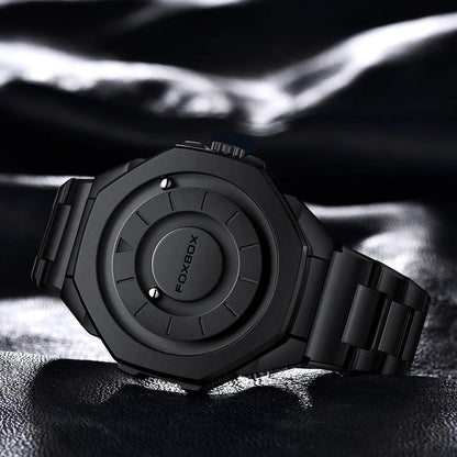 Fashion Men'S Watch Waterproof Sports Military Quartz Wristwatches Luxury Rolling Magnetic Steel Ball Business Man Watch