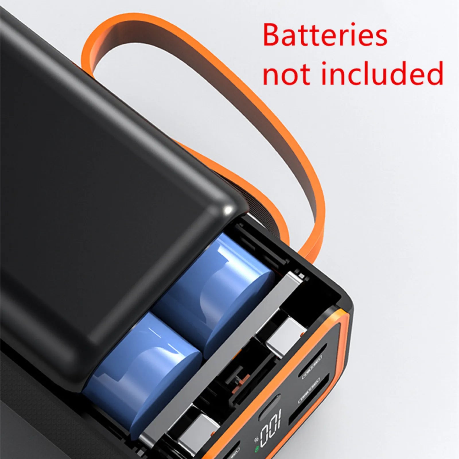 4 Slots 21700 Battery Power Bank Case Fast Charge for Mobile Phone Charging Soldering DIY Battery Storage Boxes with LCD Display