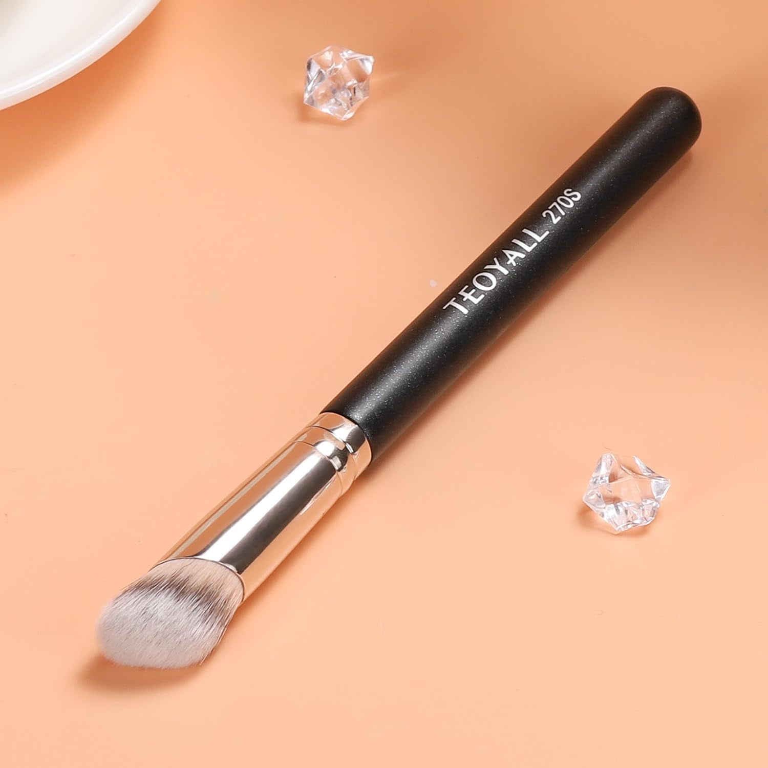 Unter-Augen-Concealer Und Angewinkelter Kontur Pinsel - Synthetischer Kabuki Zum Verbergen, Mischen, Festlegen Und Auftragen Von Flüssigen, Cremes Und Puder-Kosmetika
