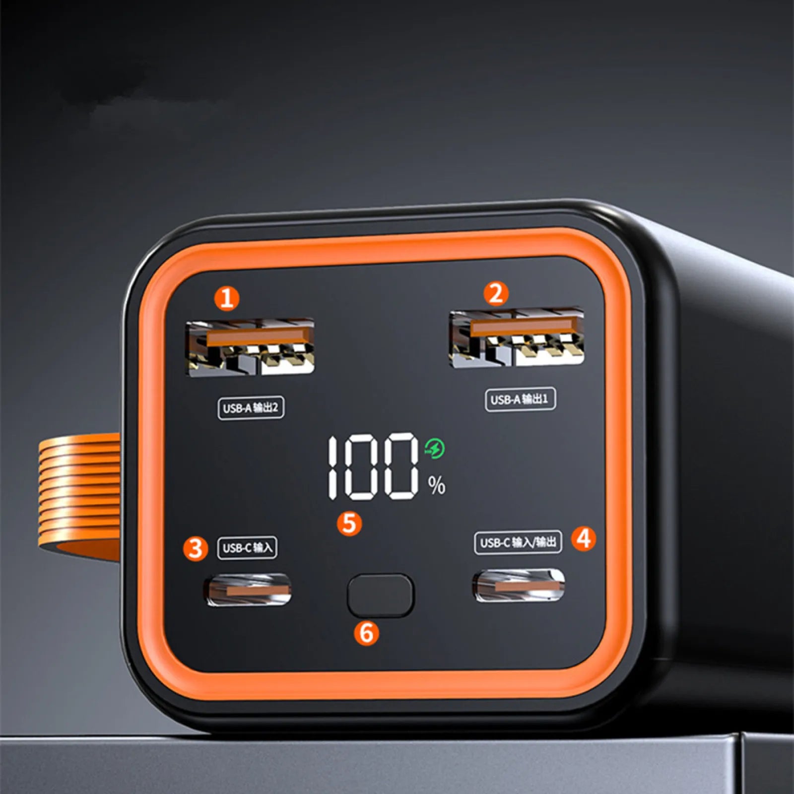 4 Slots 21700 Battery Power Bank Case Fast Charge for Mobile Phone Charging Soldering DIY Battery Storage Boxes with LCD Display