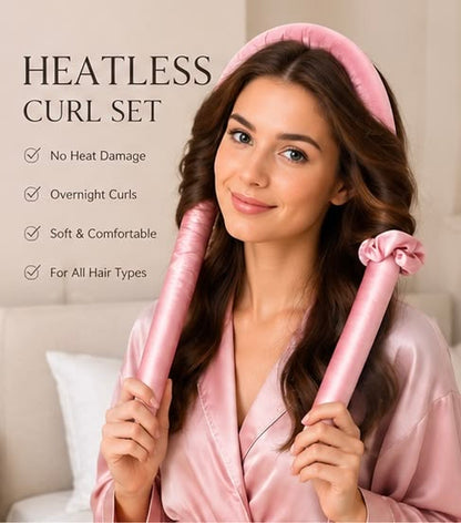 SilkWave™ 3rd-Gen Heatless Hair Curler (Set of 3)