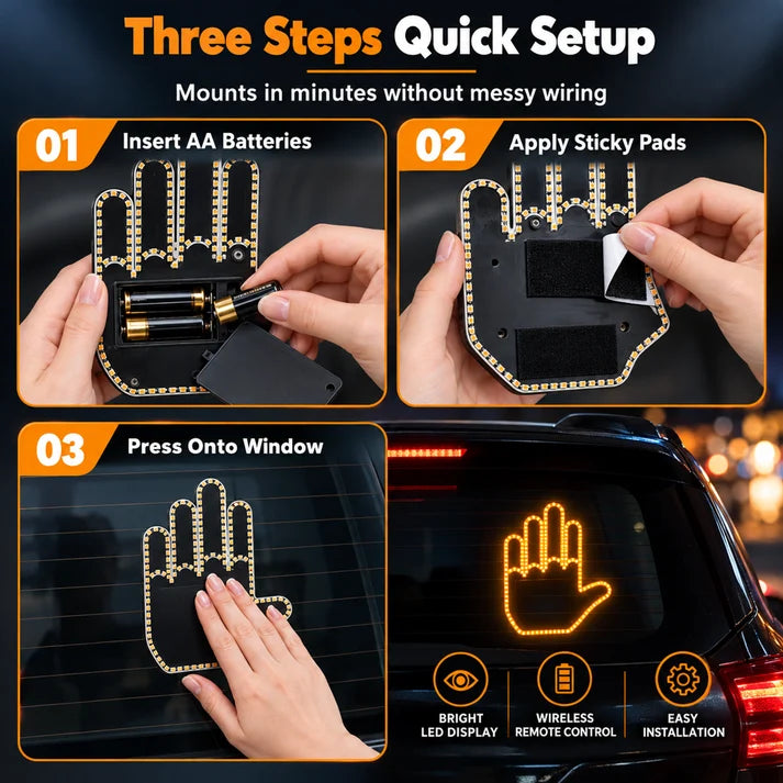 👋🏽Signal Wave™ New Updated 7 Gestures LED Car Light