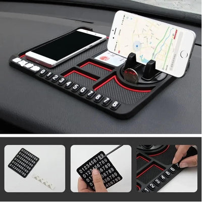 Premium 4-in-1 Nano Polymer Grip Pad (Multi-Use Dashboard Holder)