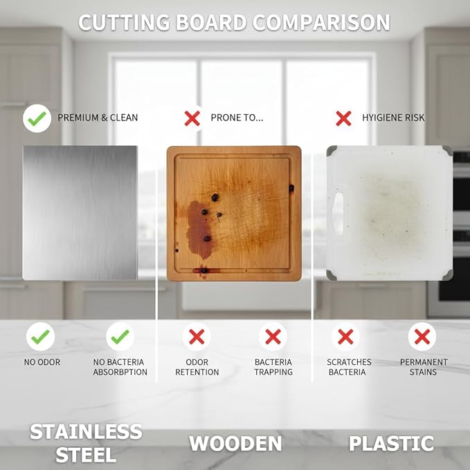 Stainless Steel Chopping Board (Premium Quality)