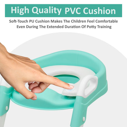 Kid Children Baby Potty Training Toilet Seat Toddler Urinal Chair Ladder Trainer