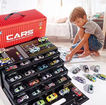 48 Pull Back Toy Cars Set for Kids