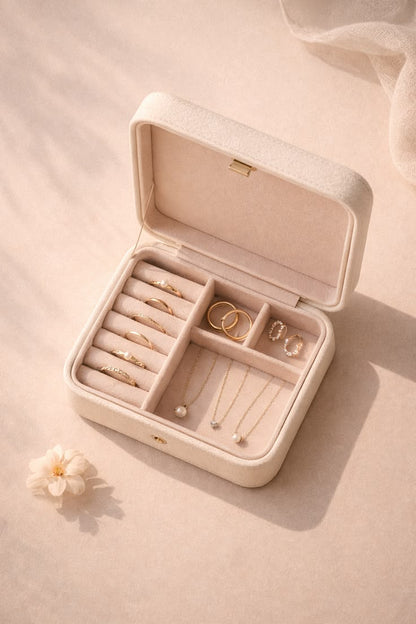 Mini Travel Jewelry Organizer Box