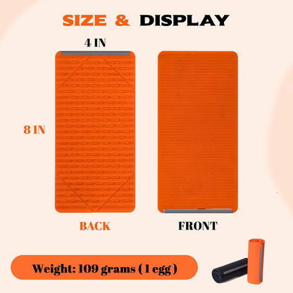 2PCS Flexible Silicone Phone Holder, 2026 New Flexible Silicone Aluminum Phone Holder Stand Folded into Any Shape, Universal Adjustable Anti-Slip Desktop Mount for Home Office Travel (Orange*2)