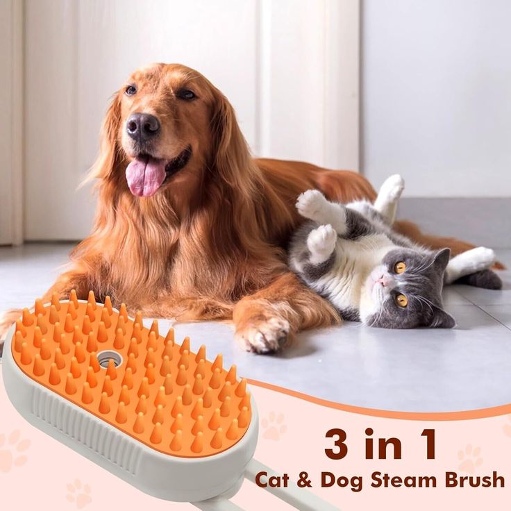 PawSteam™ 3-in-1 Pet Grooming Brush