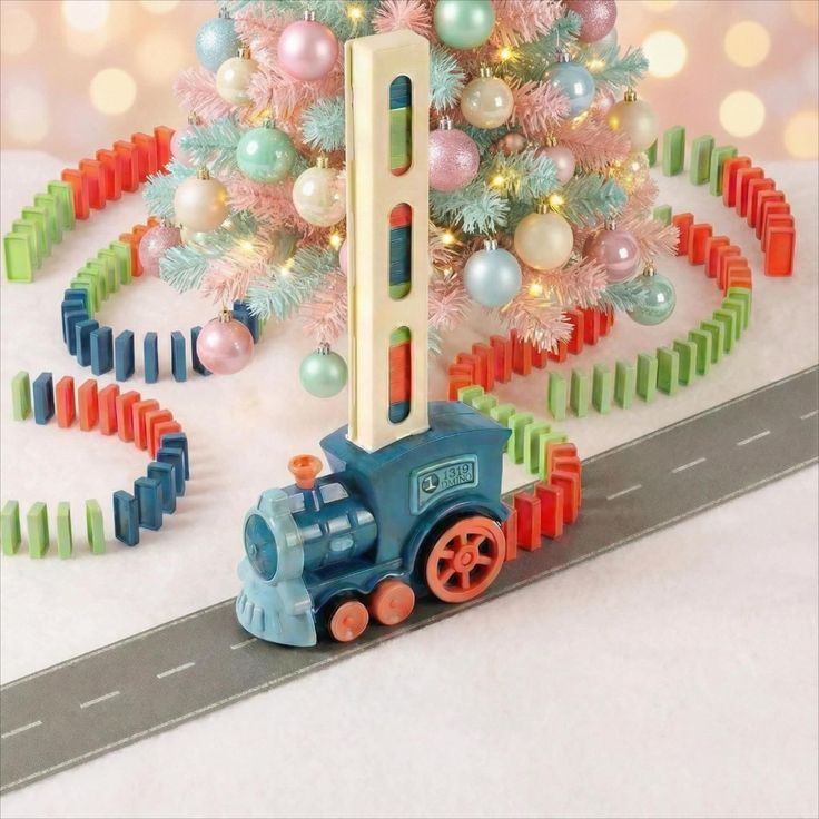 Train Toy Domino Set for Kids BPA free Plastic with Sound Effects