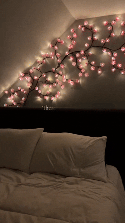 72 Premium Cherry Blossom LED Wall Light Garland
