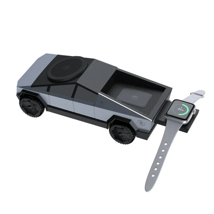 CyberDock+™ 3-in-1 Magnetic Wireless Charging Station