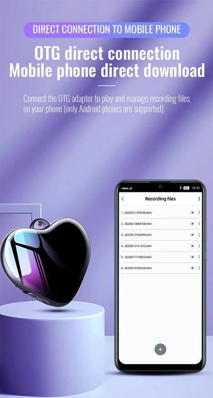 EchoHeart™ Mini Voice Recorder