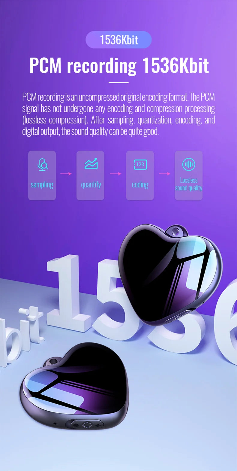 EchoHeart™ Mini Voice Recorder