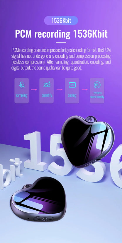 EchoHeart™ Mini Voice Recorder