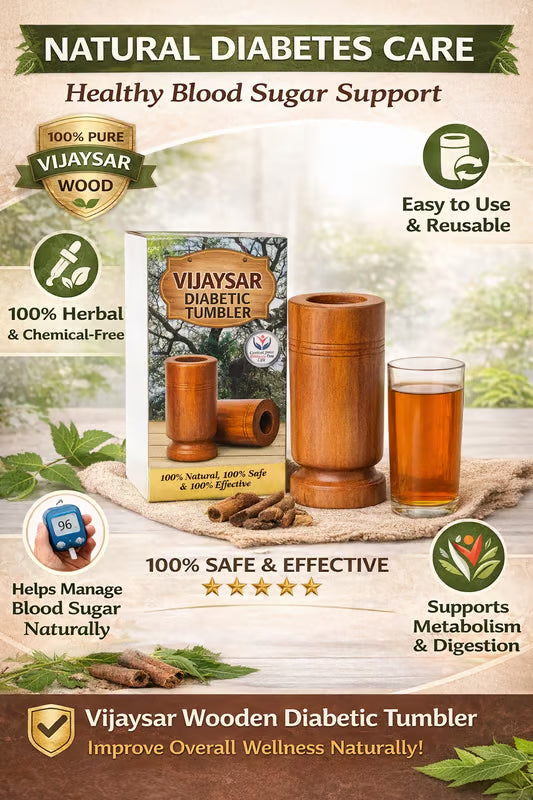 Diabetes Control Herbal Wooden Wellness Tumbler