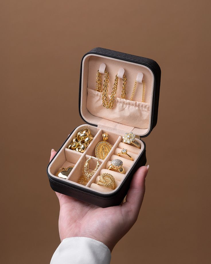 Mini Travel Jewelry Organizer Box
