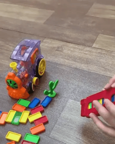 Train Toy Domino Set for Kids BPA free Plastic with Sound Effects