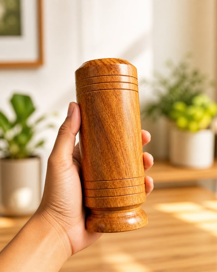 Diabetes Control Herbal Wooden Wellness Tumbler