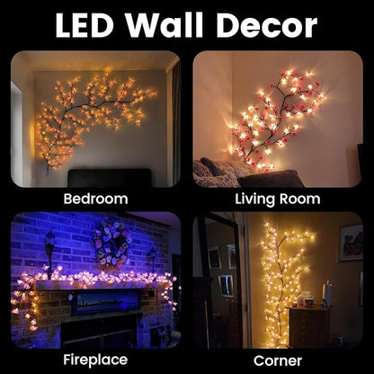 72 Premium Cherry Blossom LED Wall Light Garland